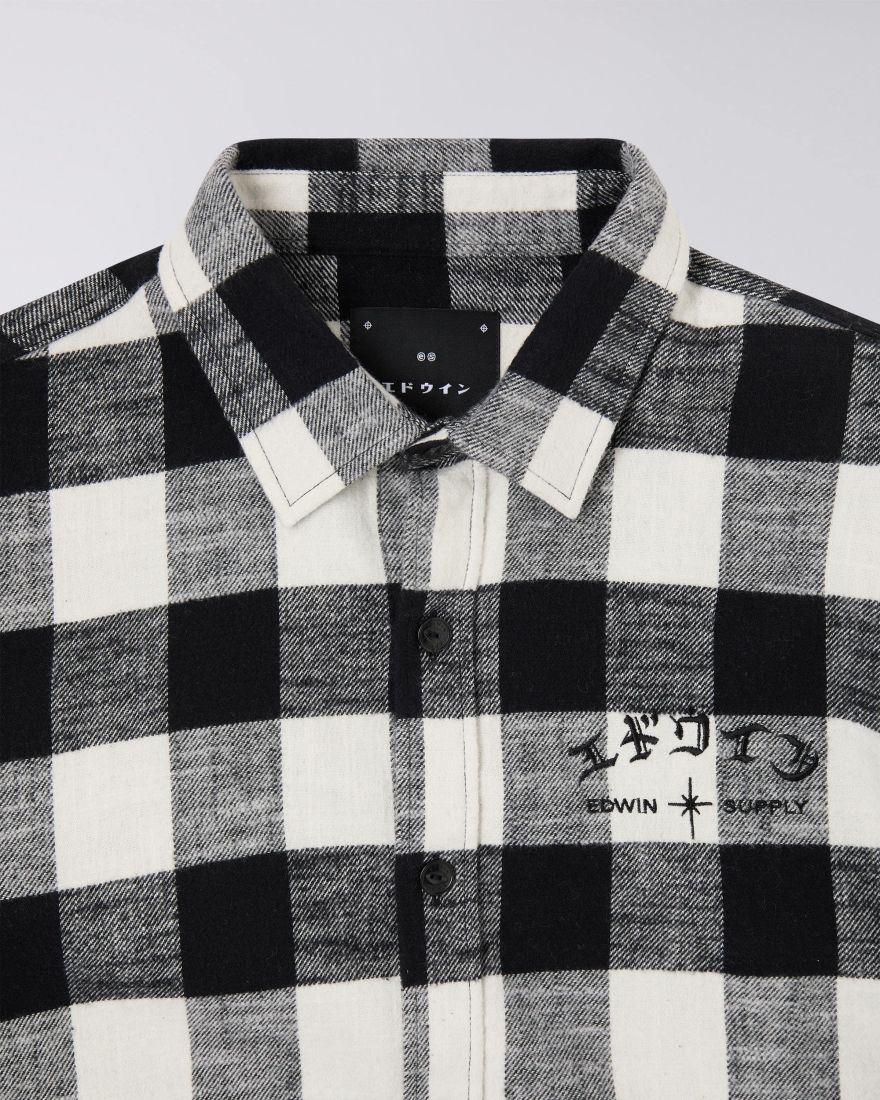 EDWIN Sebastian Shirt LS Black / White