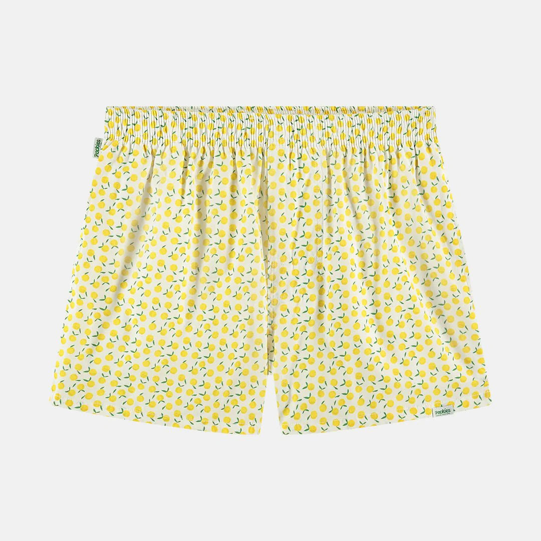 Pockies Boxer Shorts Lemons Yellow