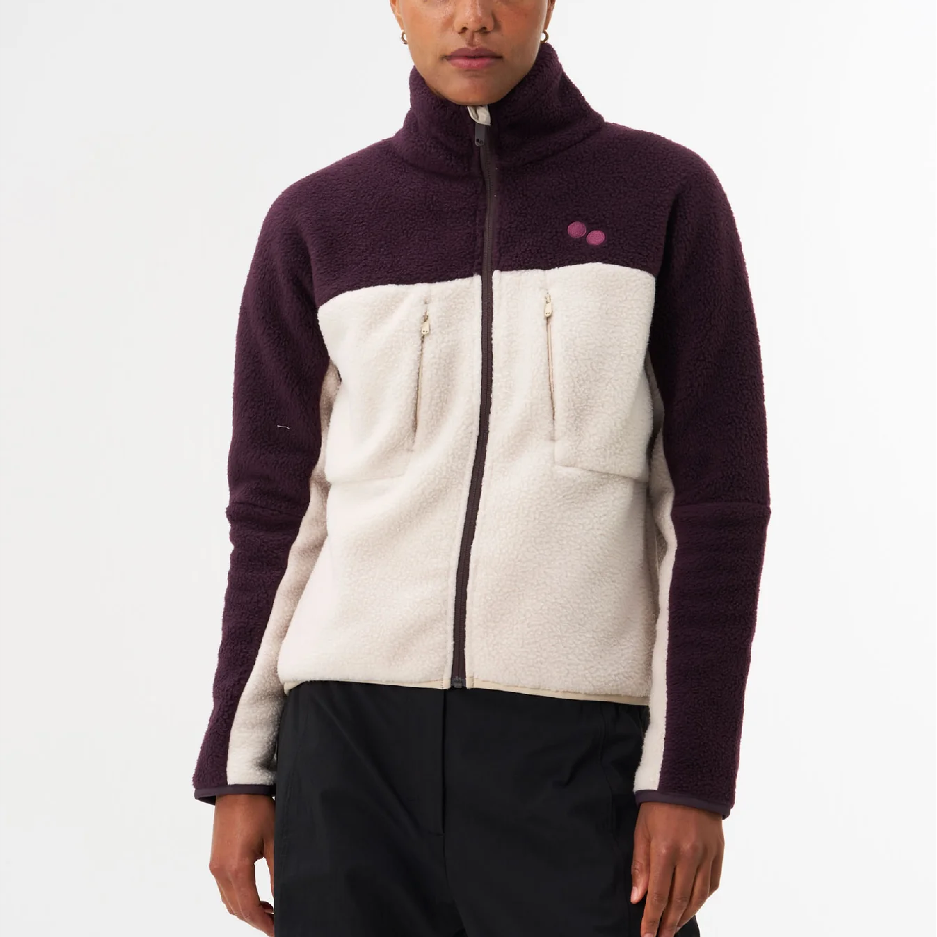 pinqponq Fleece Jacket Women Tune Plum