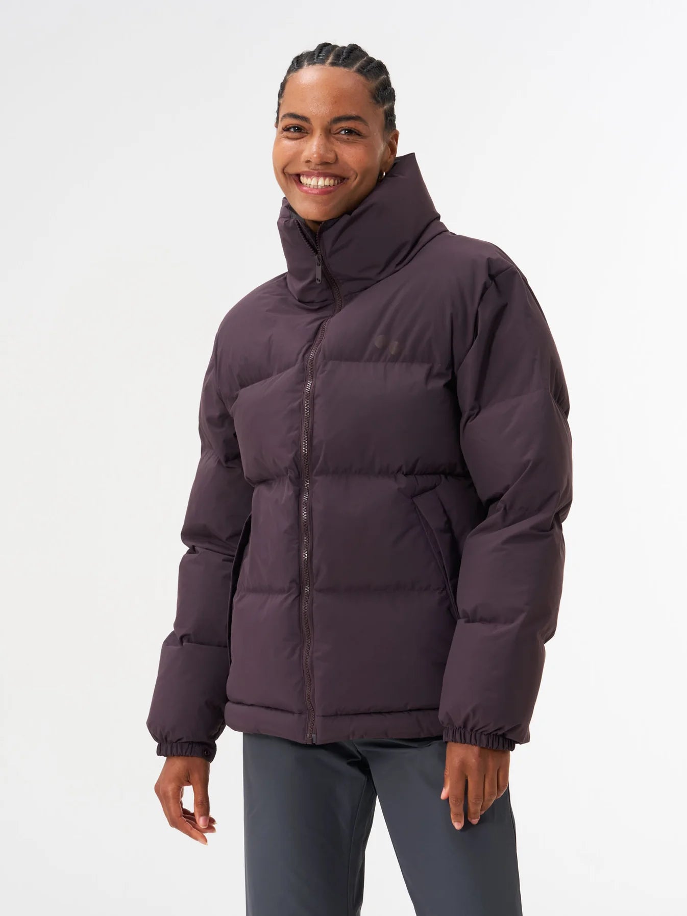 pinqponq Puffer Jacket Unisex Midnight Plum