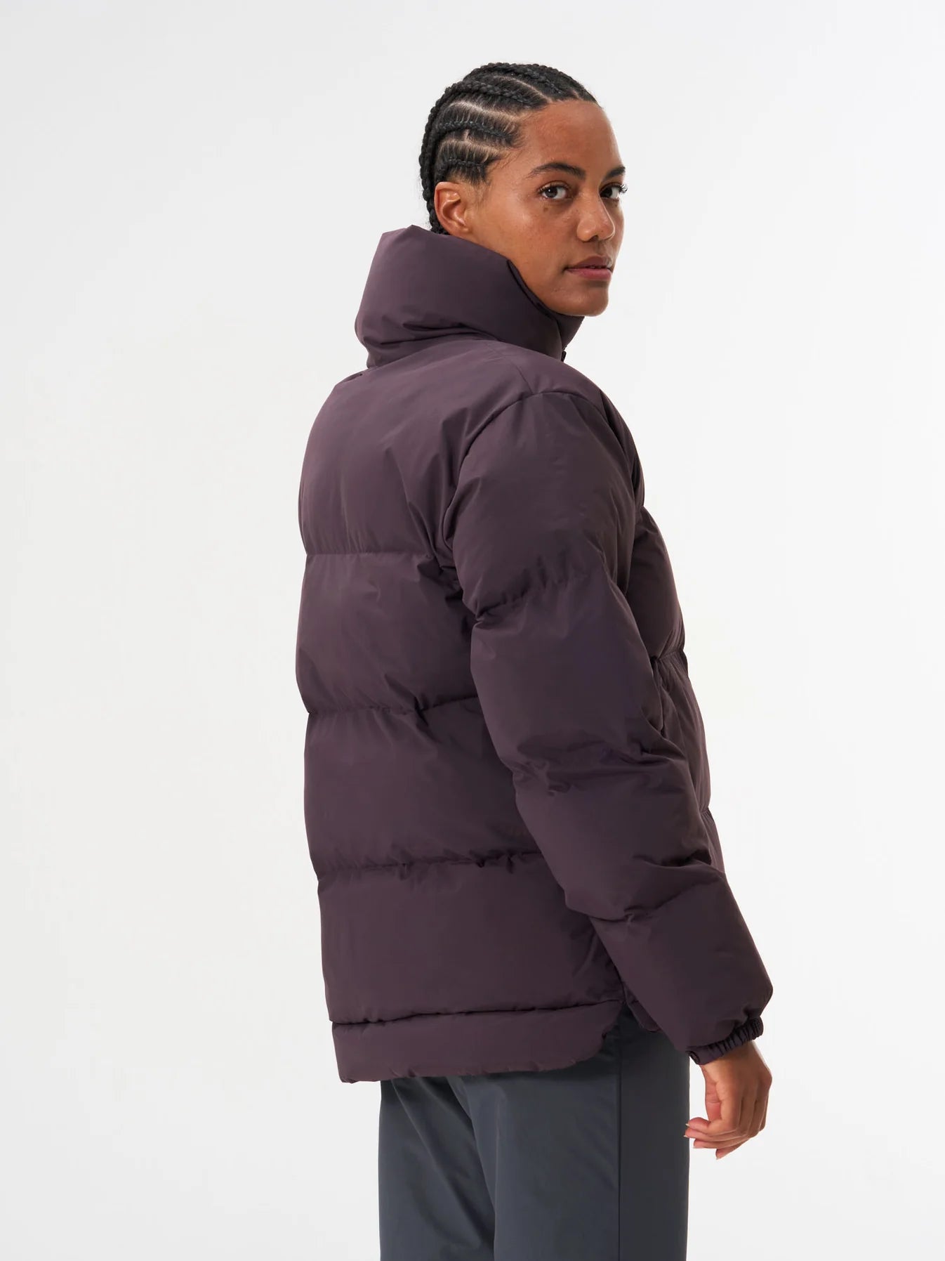 pinqponq Puffer Jacket Unisex Midnight Plum