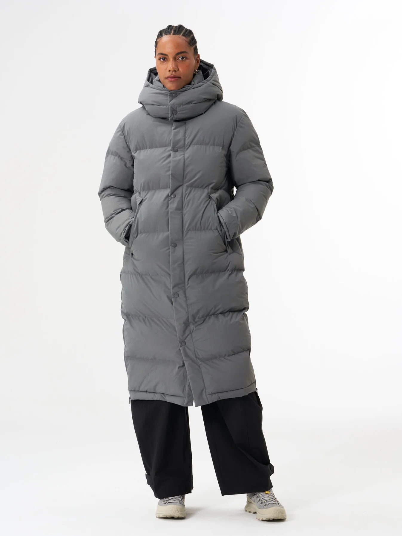 pinqponq Puffy Parka Women Storm Grey